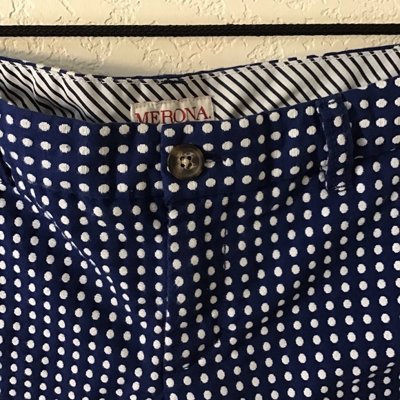 Merona Navy and White Shorts size 10 - Picture 2 of 4
